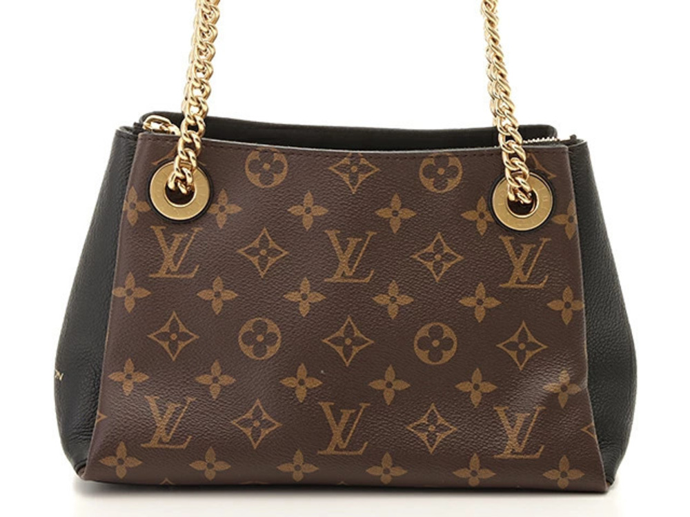 LOUIS VUITTON Surenne Chain Shoulder Bag Monogram Noir Black